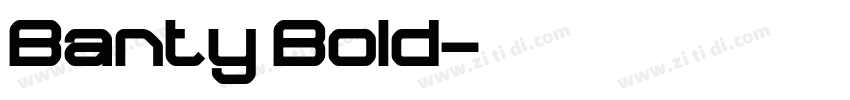 Banty Bold字体转换